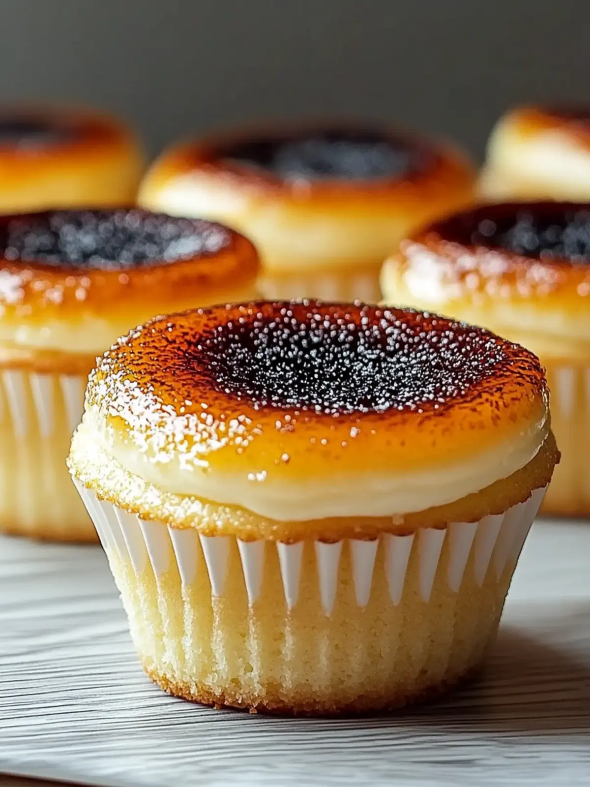 Decadent Vanilla Bean Crème Brûlée Cheesecake Cupcakes Delight 5 Vanilla Bean Crème Brûlée Cheesecake Cupcakes