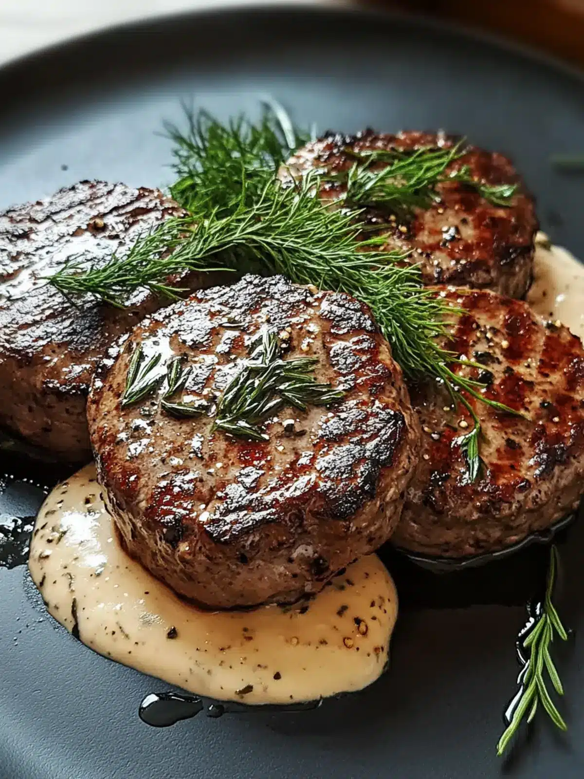 Hamburger Steaks in Creamy Dill Sauce – Comfort in 30 Minutes 4 Hamburger Steaks