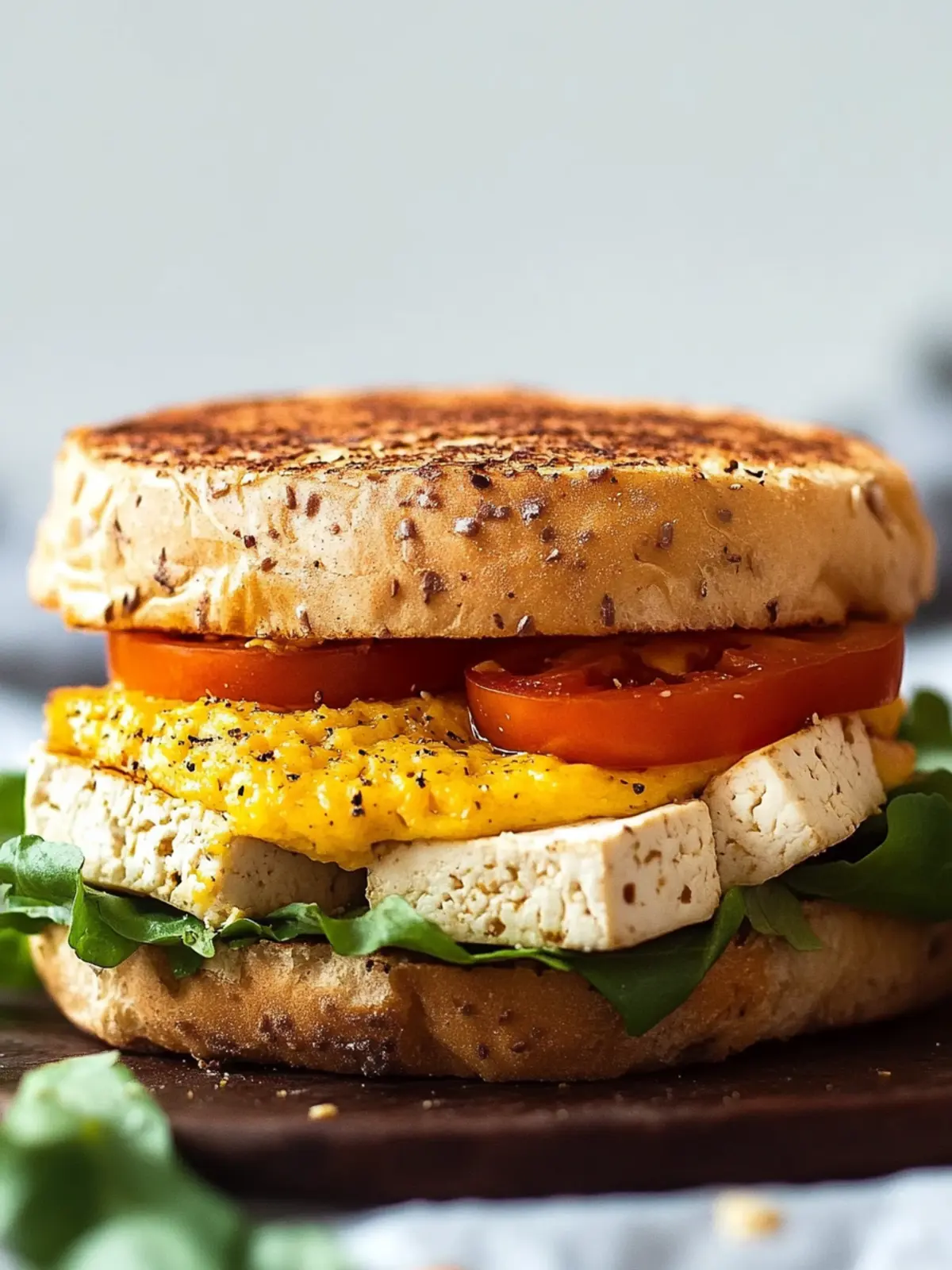 Savory Tofu Breakfast Sandwich to Energize Your Mornings 2 Tofu Breakfast Sandwich