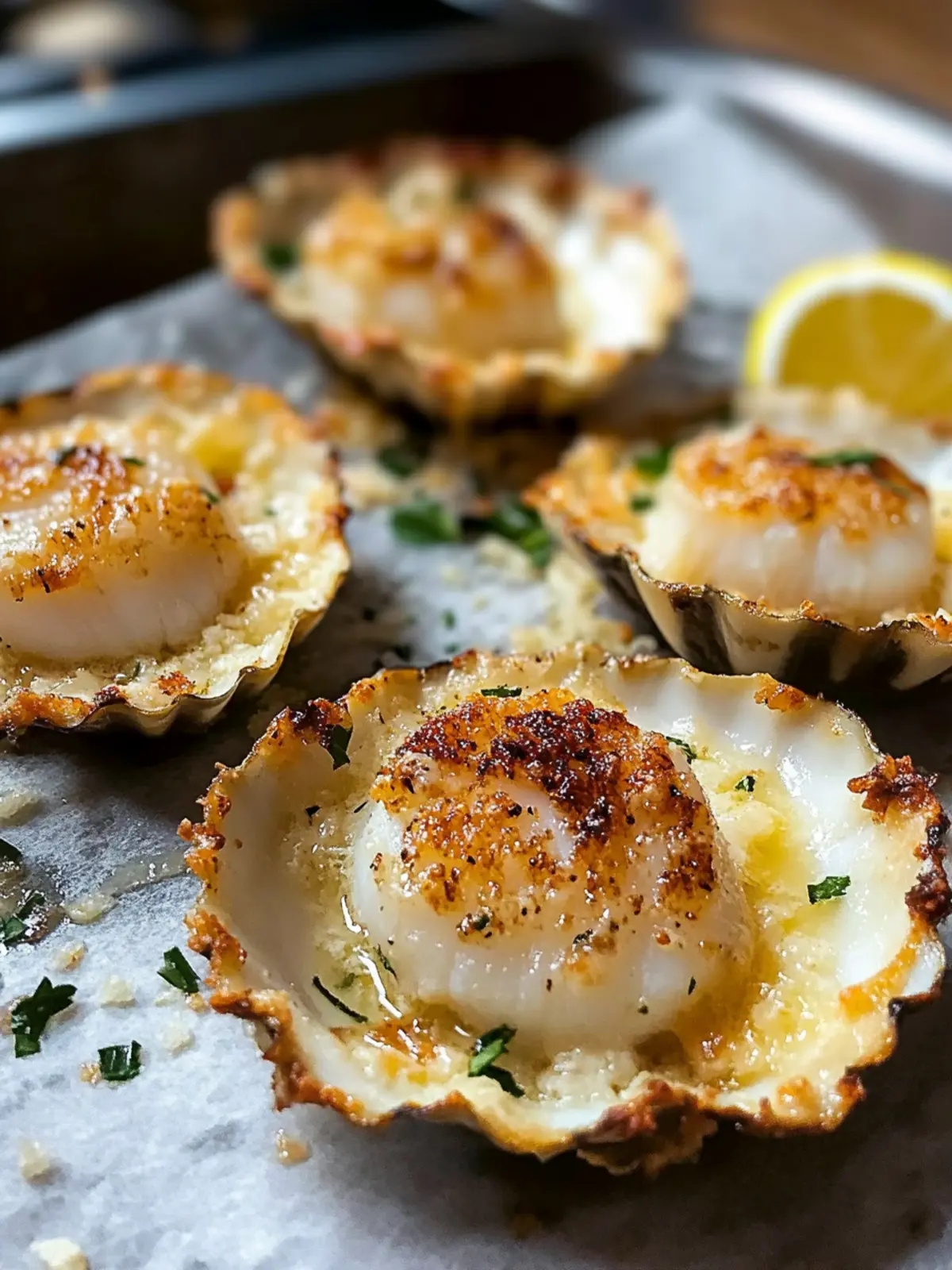 Deliciously Elegant Parmesan Baked Scallops Ready in 30 Minutes 4 Elegant Parmesan Baked Scallops