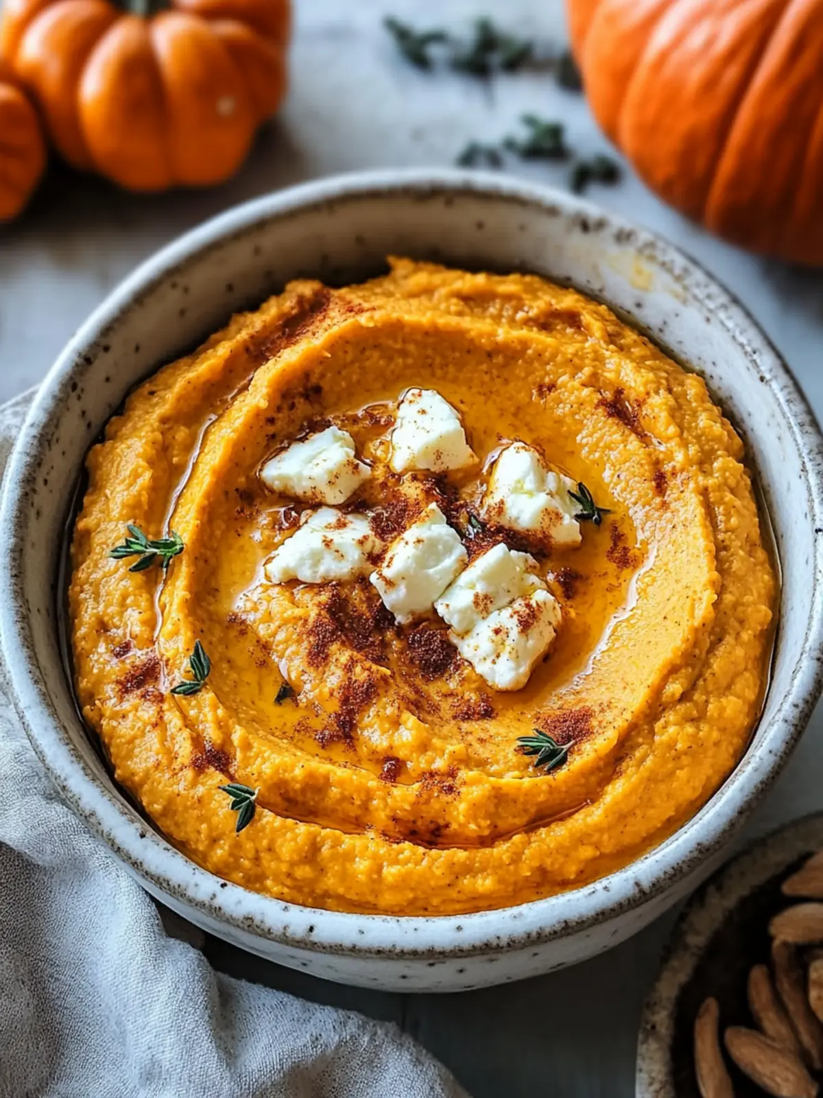 Creamy Pumpkin Whipped Feta Dip That's Perfect for Fall Parties 5 Pumpkin Whipped Feta Dip