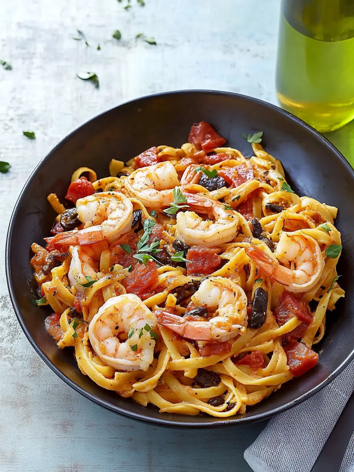 Savory Shrimp Linguine Puttanesca Ready in Just 20 Minutes 4 Shrimp Linguine Puttanesca