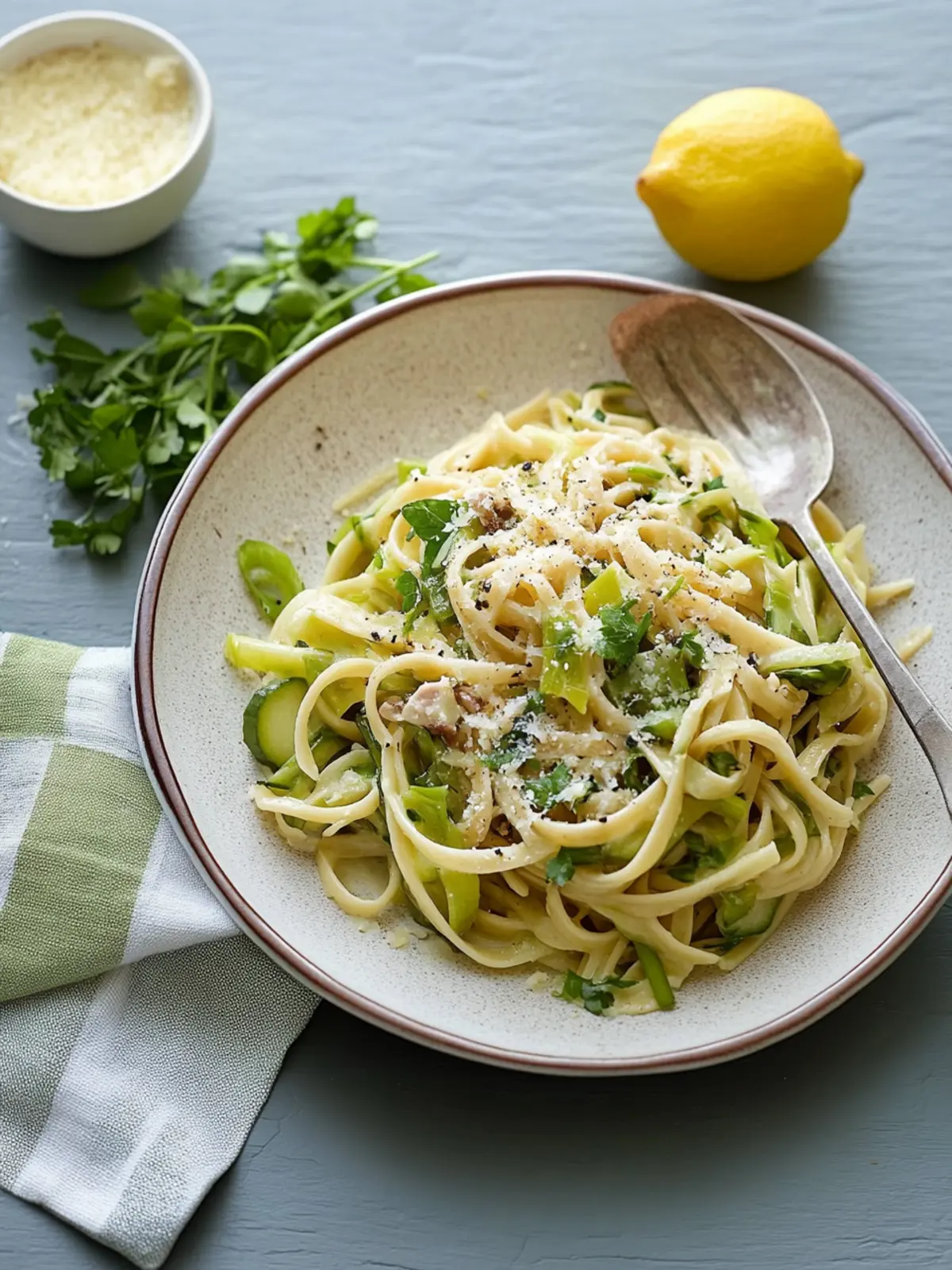 Zesty Leek and Lemon Linguine for a Fresh Dinner Delight 5 Leek and Lemon Linguine