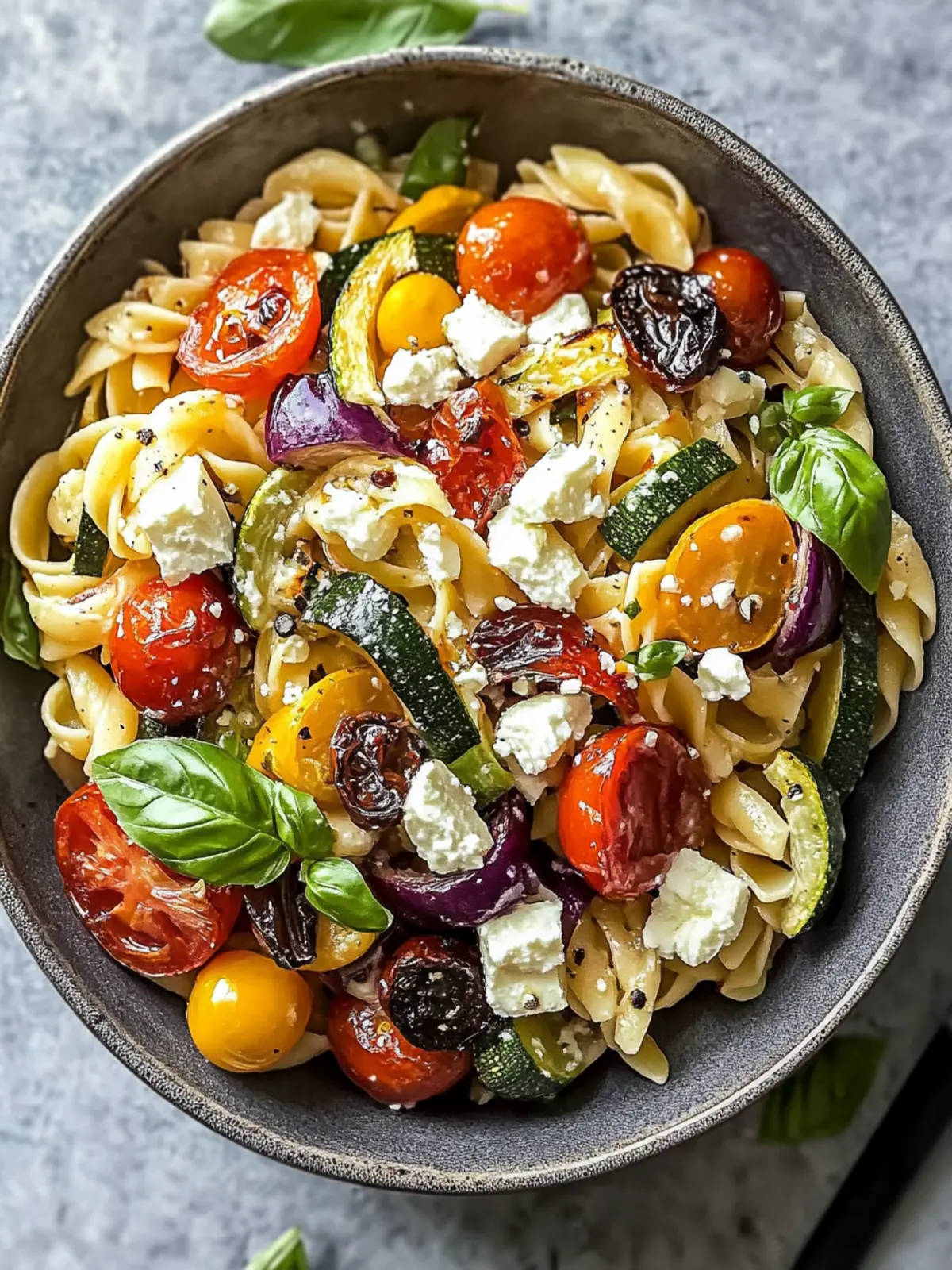 Delicious Roasted Veggie Pasta with Feta in Just 30 Minutes 2 Roasted Veggie Pasta with Feta