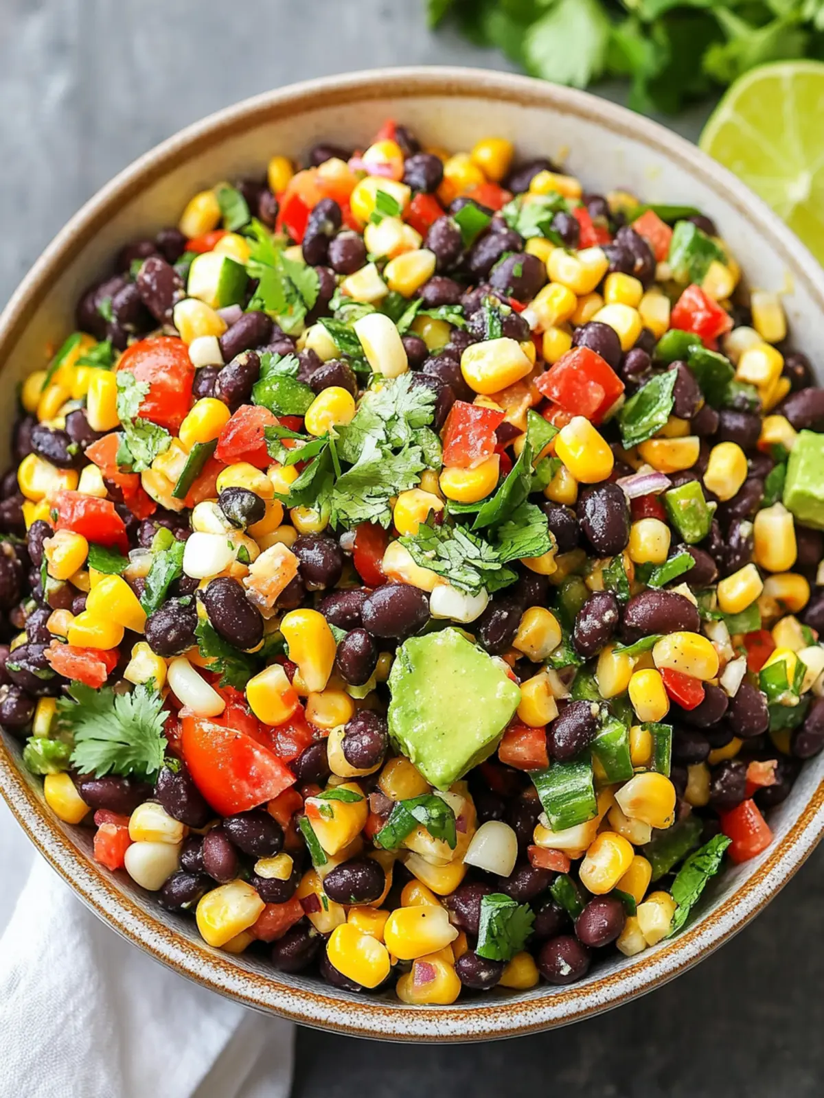 Zesty Black Bean & Corn Salad for Easy Meal Prep Bliss 5 Black Bean & Corn Salad
