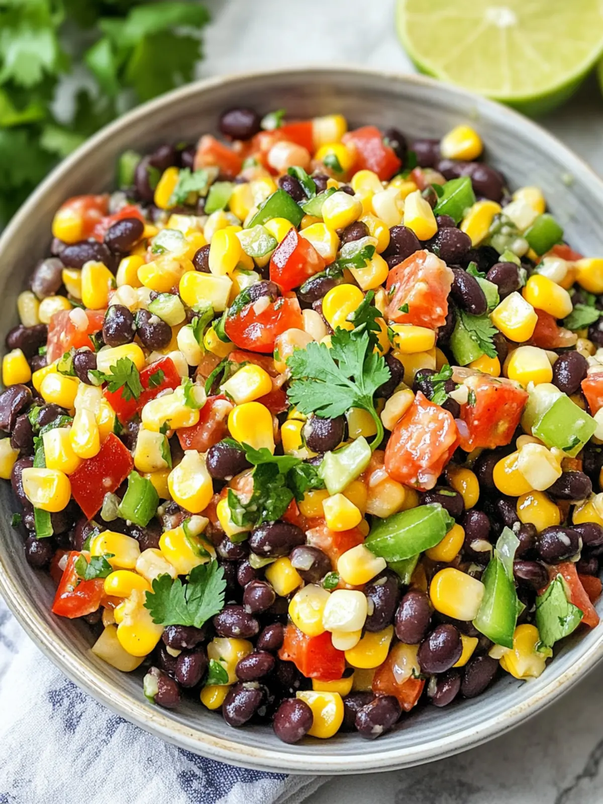 Zesty Black Bean & Corn Salad for Easy Meal Prep Bliss 3 Black Bean & Corn Salad