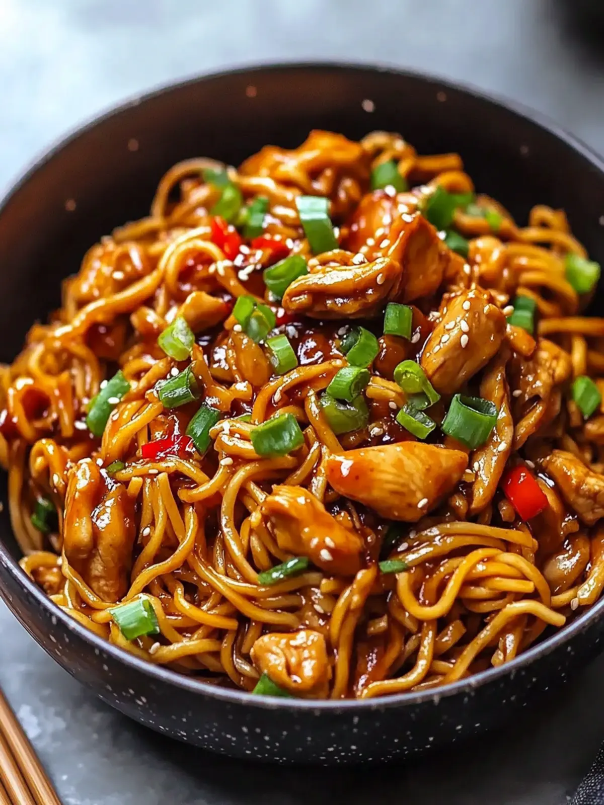 Sticky Garlic Chicken Noodles Recipe for a Cozy Dinner Night 2 Sticky Garlic Chicken Noodles Recipe