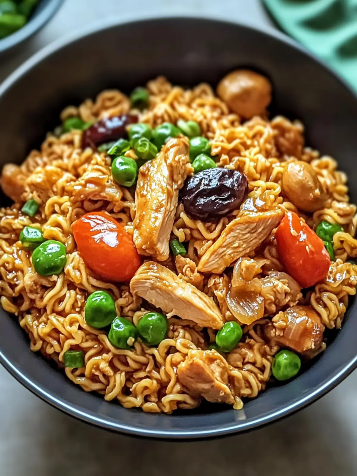 Savory Chicken Ramen Stir Fry: Quick & Flavorful Weeknight Meal 2 Savory Chicken Ramen Stir Fry