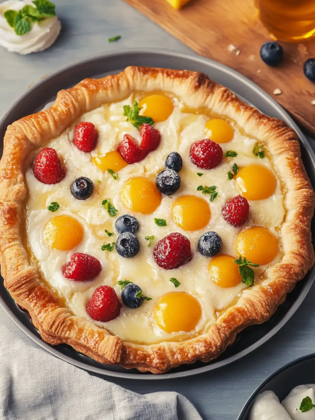 Irresistibly Easy Crescent Breakfast Tart with Cheddar & Bacon 2 Crescent Breakfast Tart