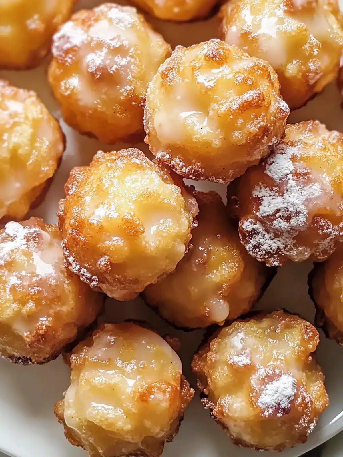 Fluffy Apple Fritter Bites with Irresistible Glaze 4 Apple Fritter Bites