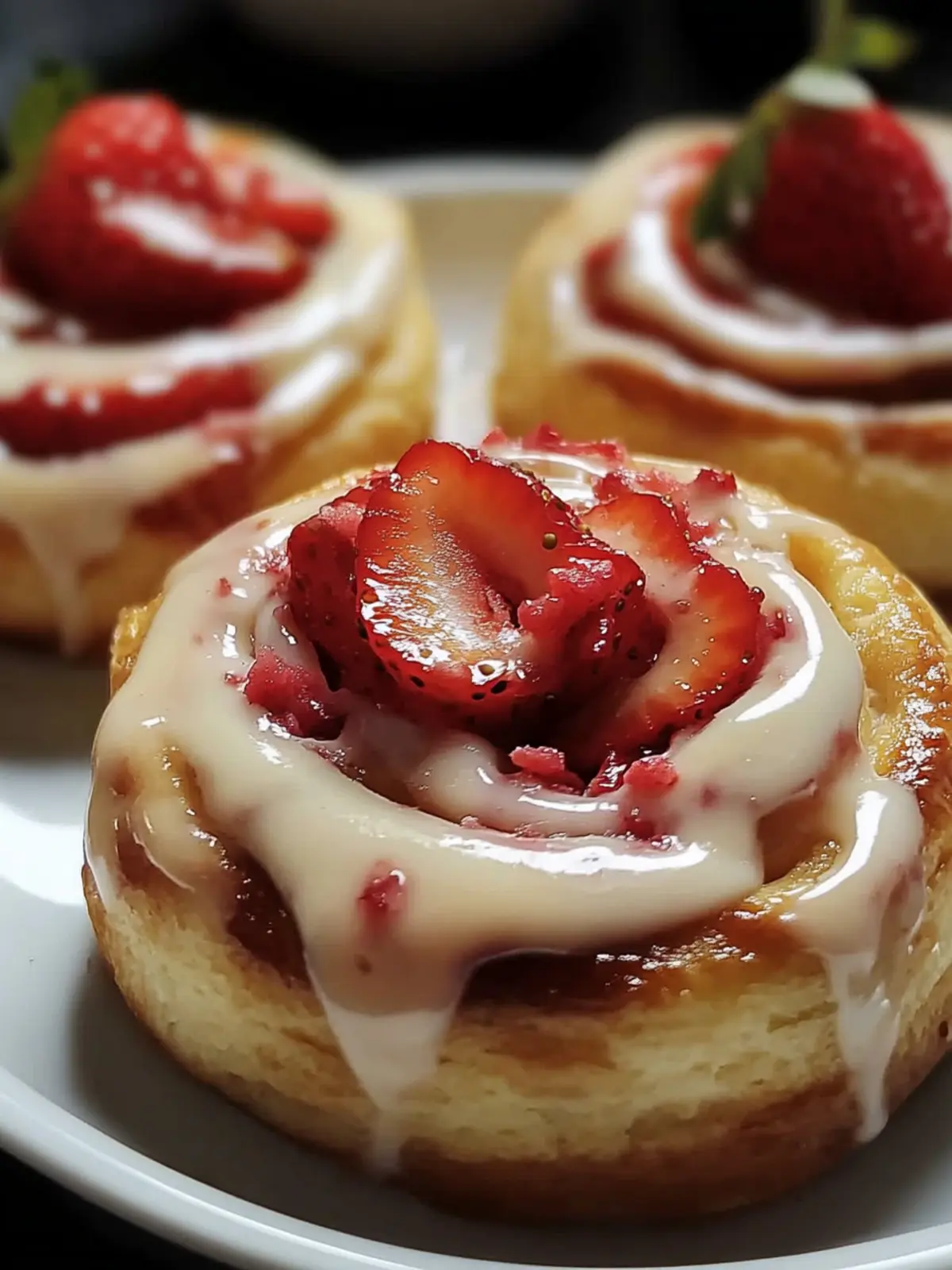 Strawberry Cheesecake Cinnabon Rolls for a Sweet Morning Bliss 2 Strawberry Cheesecake Cinnabon Rolls