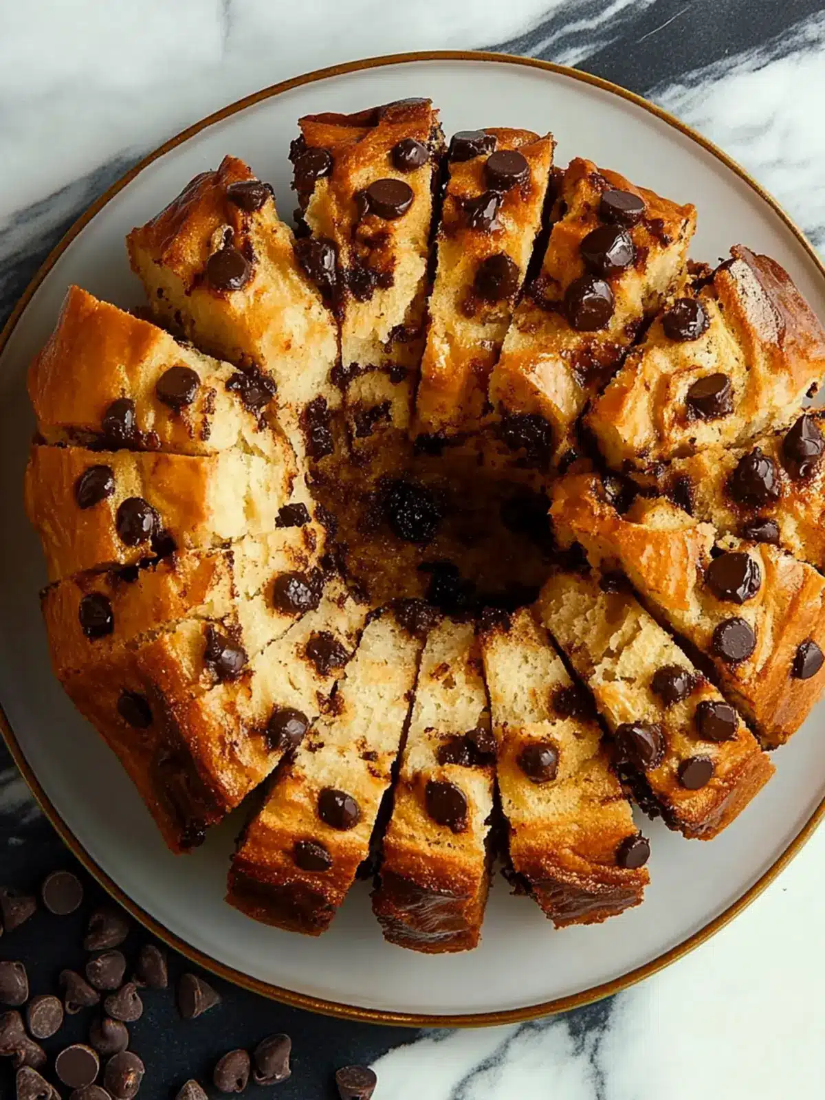 Heavenly Chocolate Chip Pull-Apart Bread for Anytime Cravings 4 Chocolate Chip Pull-Apart Bread
