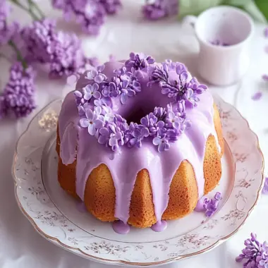 Delightful Lilac Bundt Cakes That Celebrate Spring's Flavor 10 Delightful Lilac Bundt Cakes