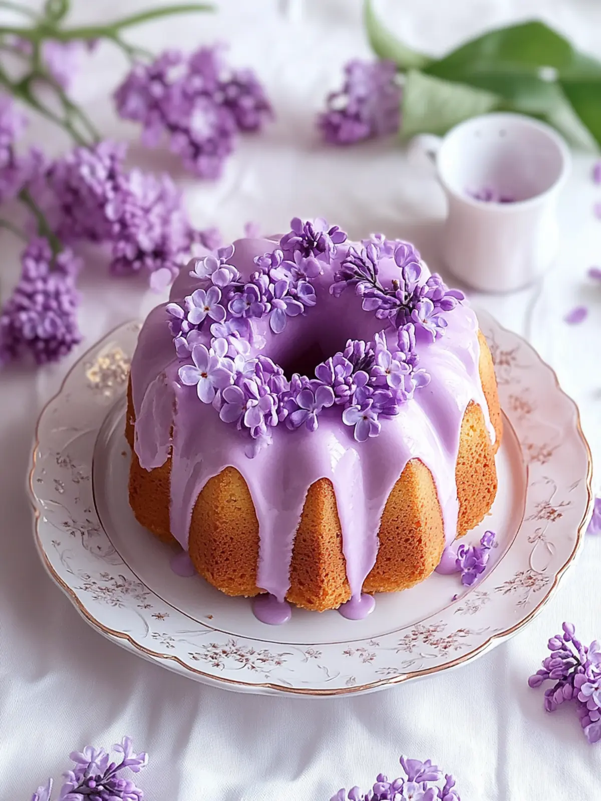 Delightful Lilac Bundt Cakes That Celebrate Spring's Flavor 5 Delightful Lilac Bundt Cakes
