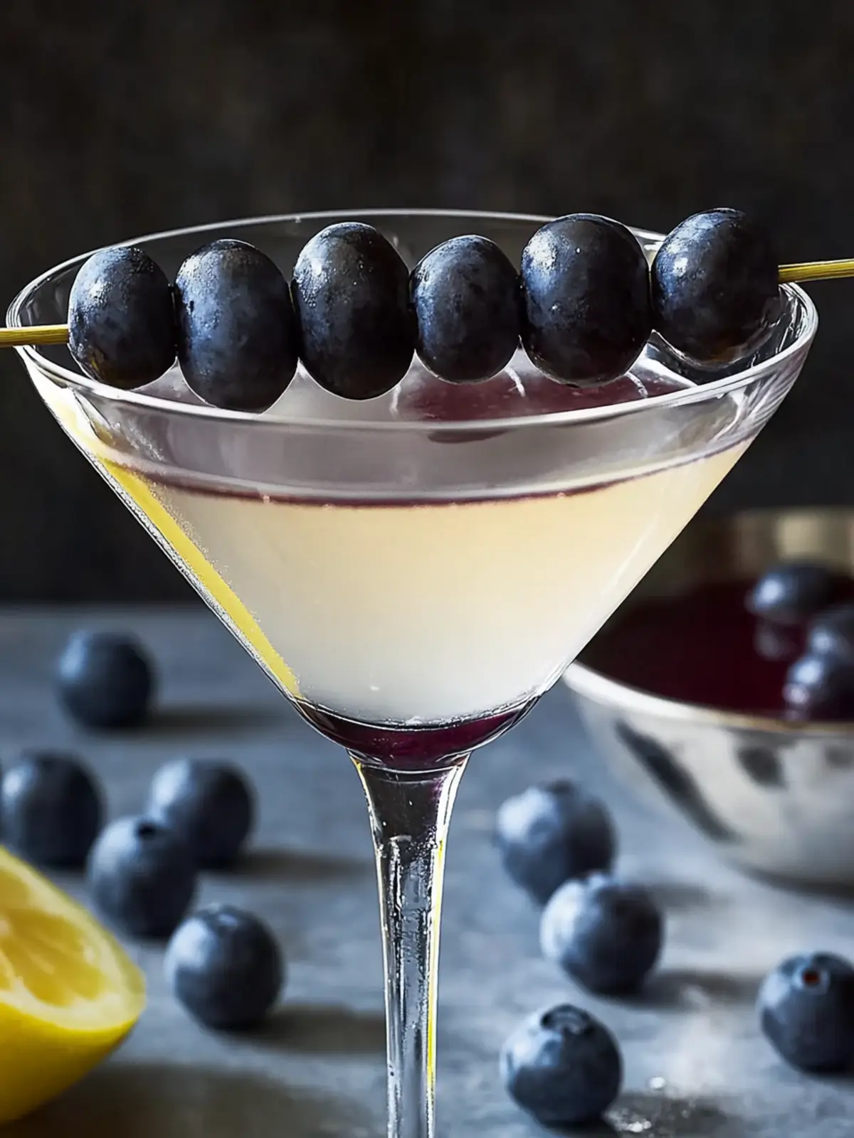 Zesty Lemon-Blueberry Martini for a Vibrant Spring Sip 4 Lemon-Blueberry Martini