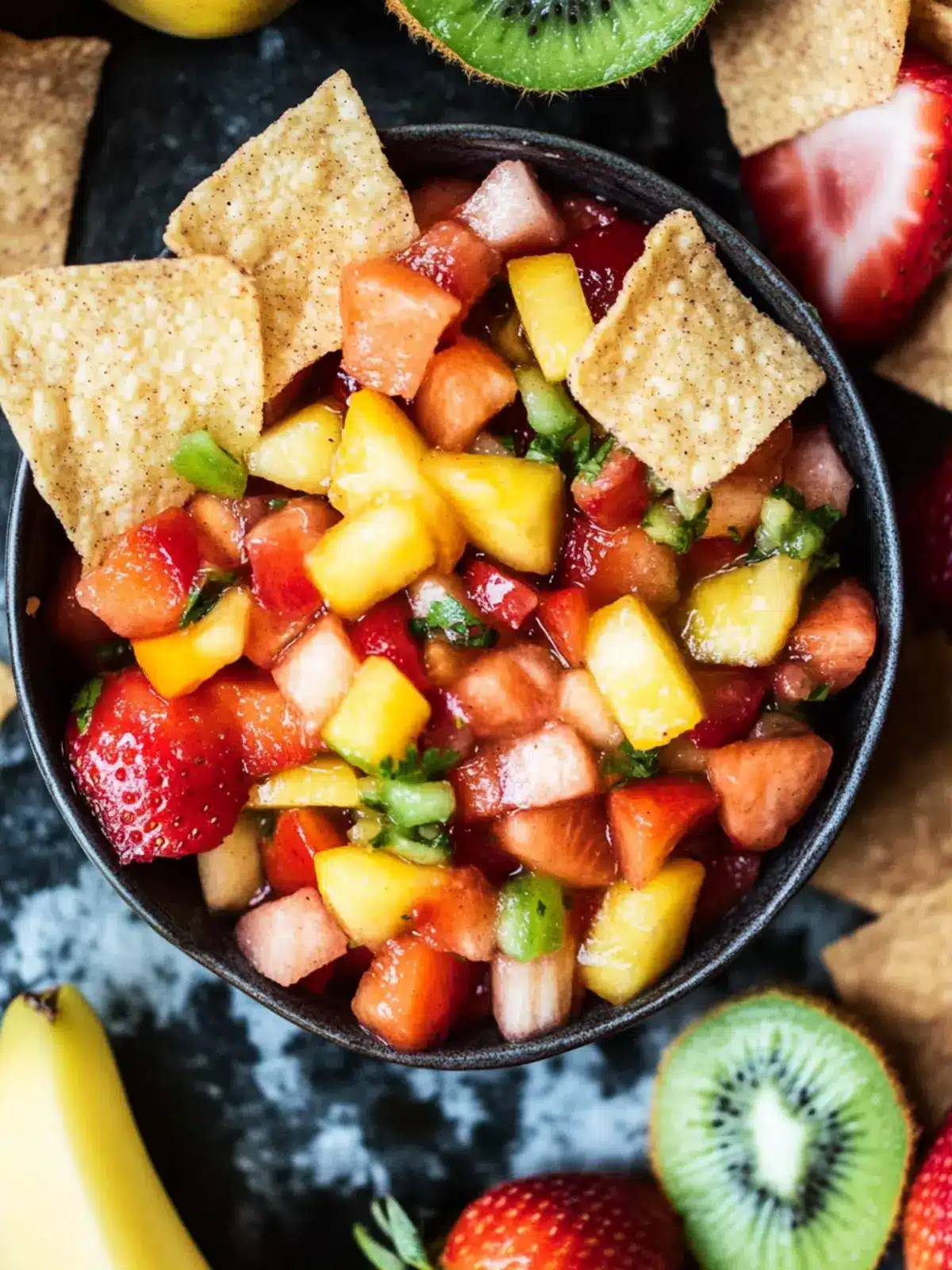 Fruit Salsa with Cinnamon Chips: A Refreshing Summer Delight 5 Fruit Salsa with Cinnamon Chips