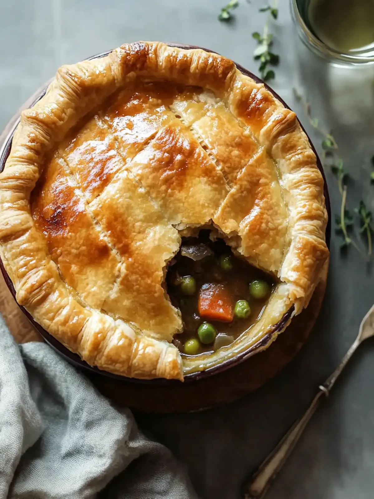 Cozy Up with Golden Irish Stew and Puff Pastry Delight 3 Golden Irish Stew with Puff Pastry
