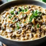 Creamy Lentil Mushroom Stroganoff: Quick Comfort Food Bliss 85 Lentil Mushroom Stroganoff