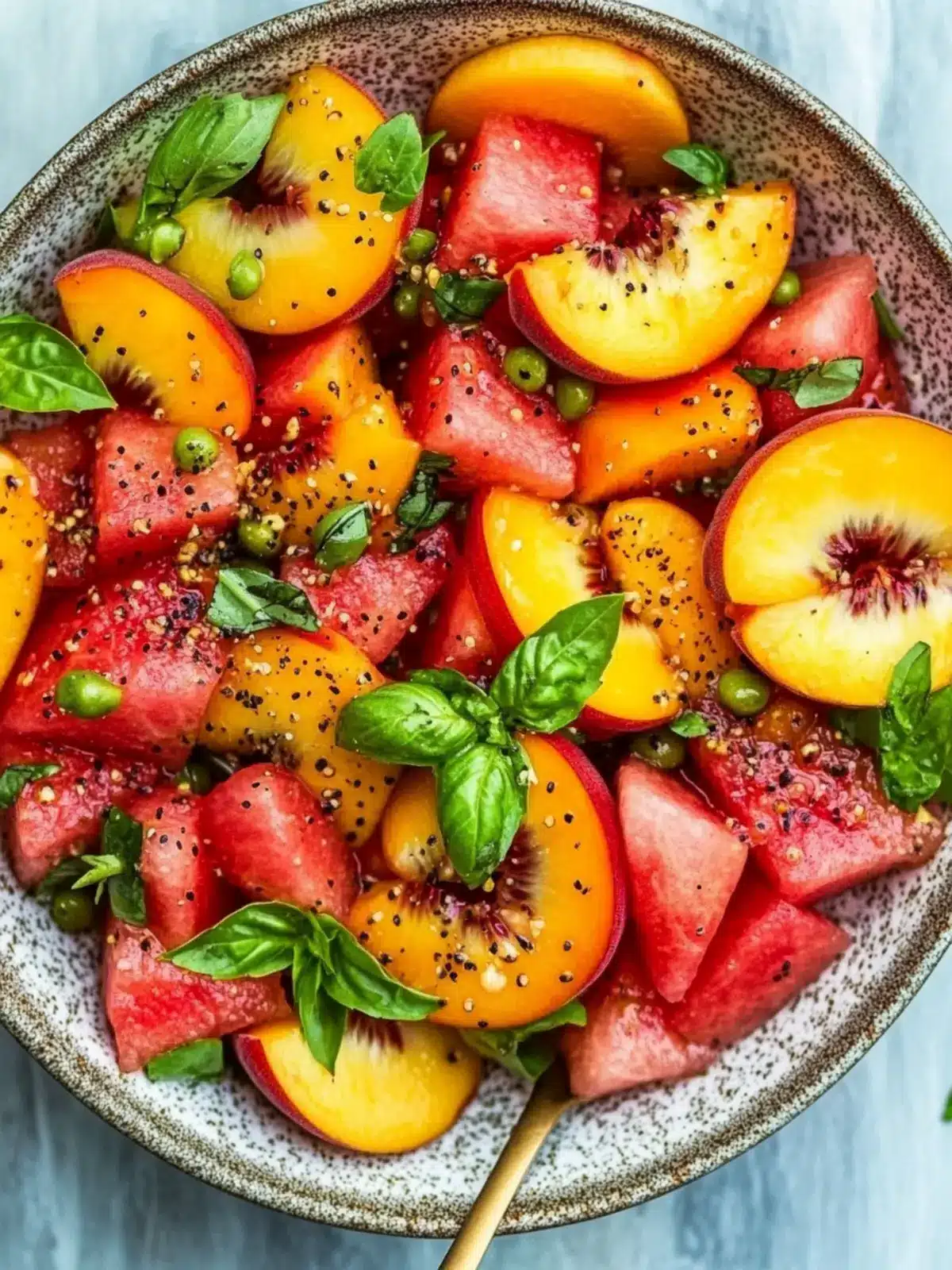 Delicious Easy Summer Peach Watermelon Salad You’ll Love 3 Easy Summer Peach Watermelon Salad
