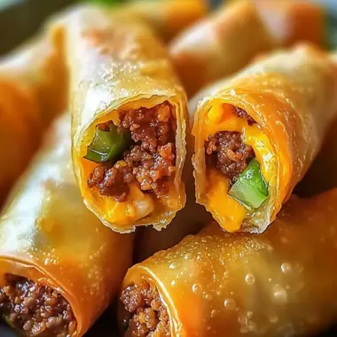 Cheeseburger Eggrolls: Your New Favorite Crispy Snack! 9 Cheeseburger Eggrolls