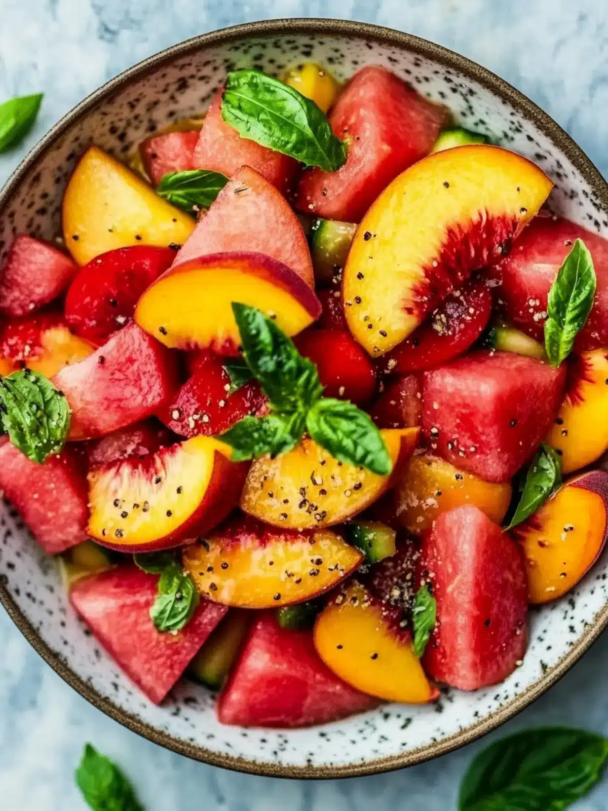 Delicious Easy Summer Peach Watermelon Salad You’ll Love 2 Easy Summer Peach Watermelon Salad