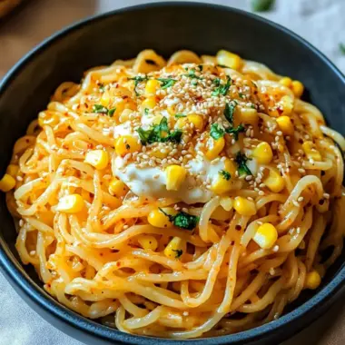 Mouthwatering Spicy Noodles With Korean Corn Cheese Delight 9 Spicy Noodles With Korean Corn Cheese