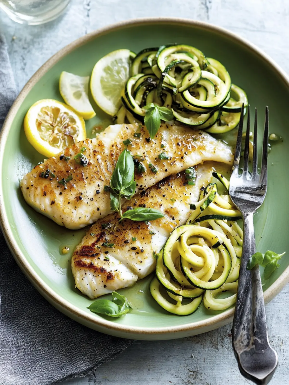 Seared Tilapia with Spiralized Zucchini for a Light Dinner Delight 5 Seared Tilapia with Spiralized Zucchini