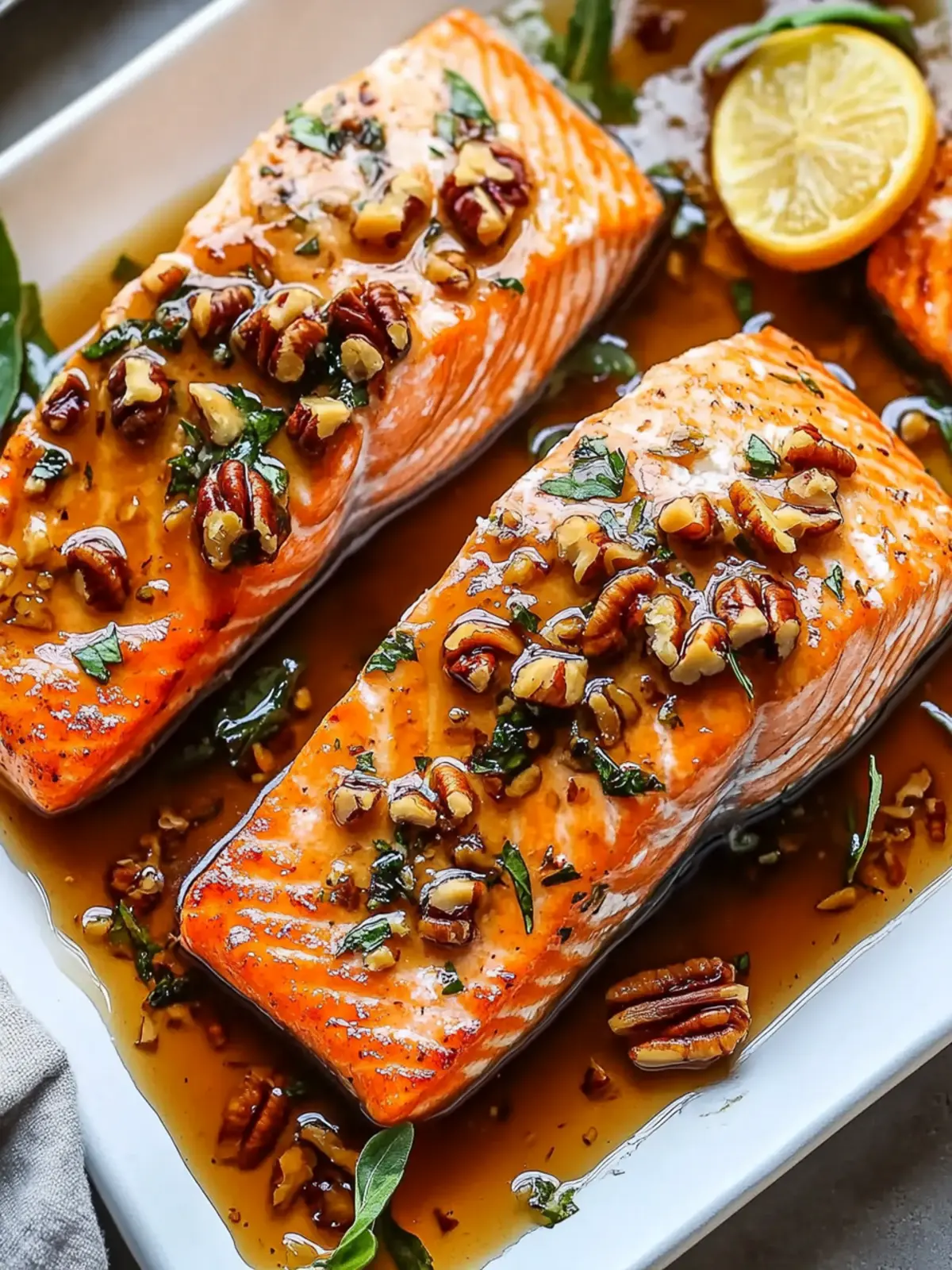 Maple Pecan Glazed Salmon: Effortless Elegance on Your Table 4 Maple Pecan Glazed Salmon