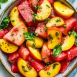 Delicious Easy Summer Peach Watermelon Salad You’ll Love 6 Easy Summer Peach Watermelon Salad
