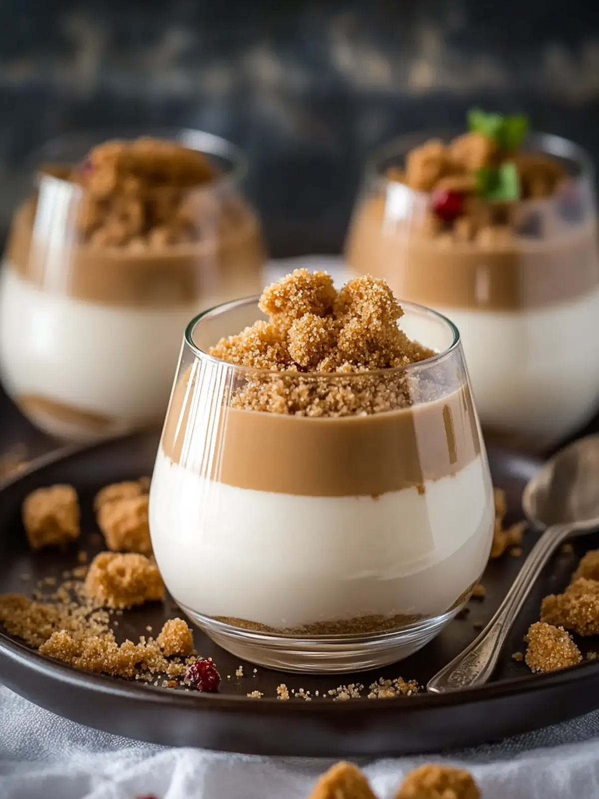 Irresistible Biscoff Panna Cotta with Creamy Caramel Layers 2 Biscoff Panna Cotta