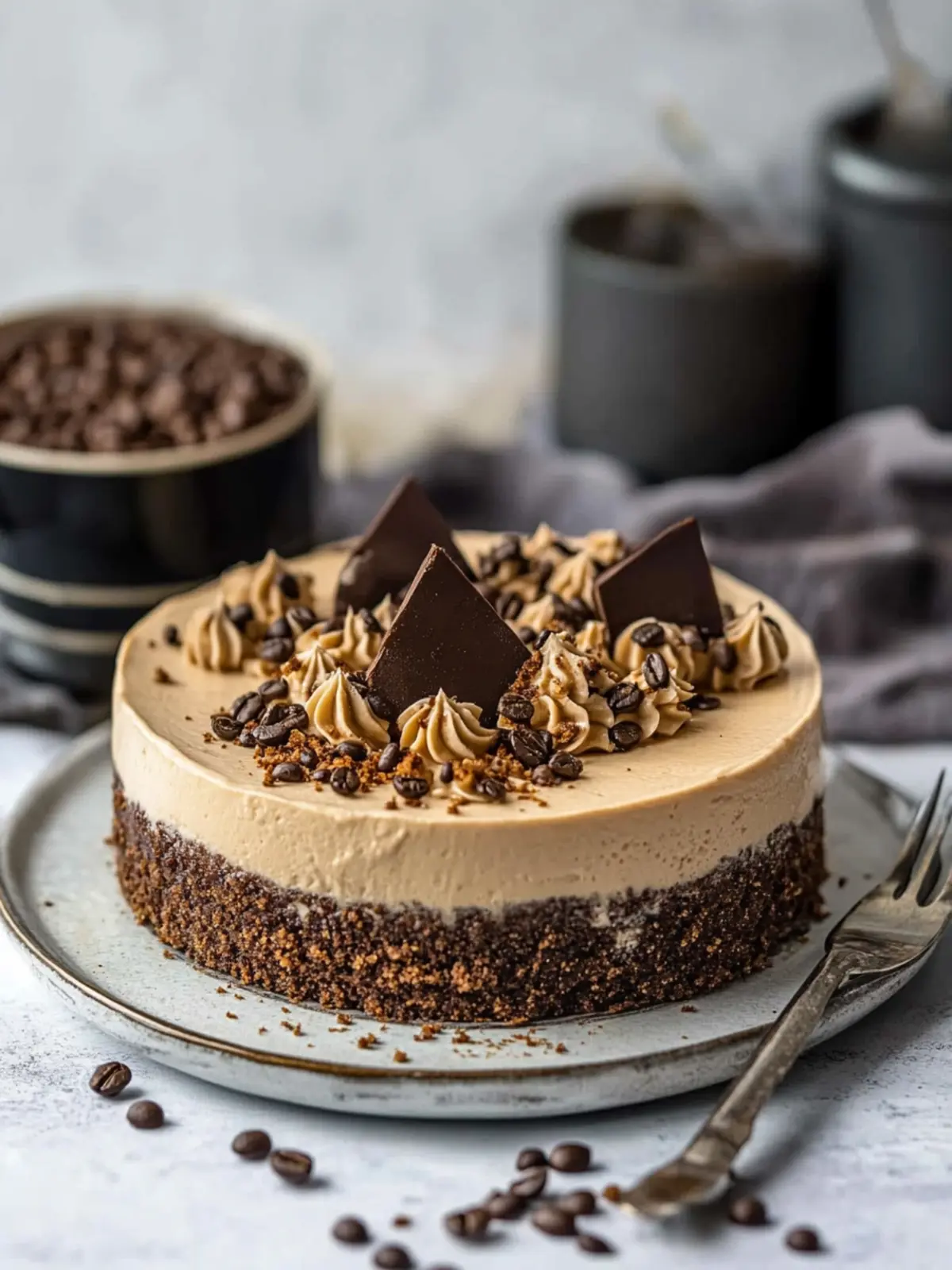 Delicious Coffee Cheesecake with Oreo Crust You’ll Love 4 Coffee Cheesecake