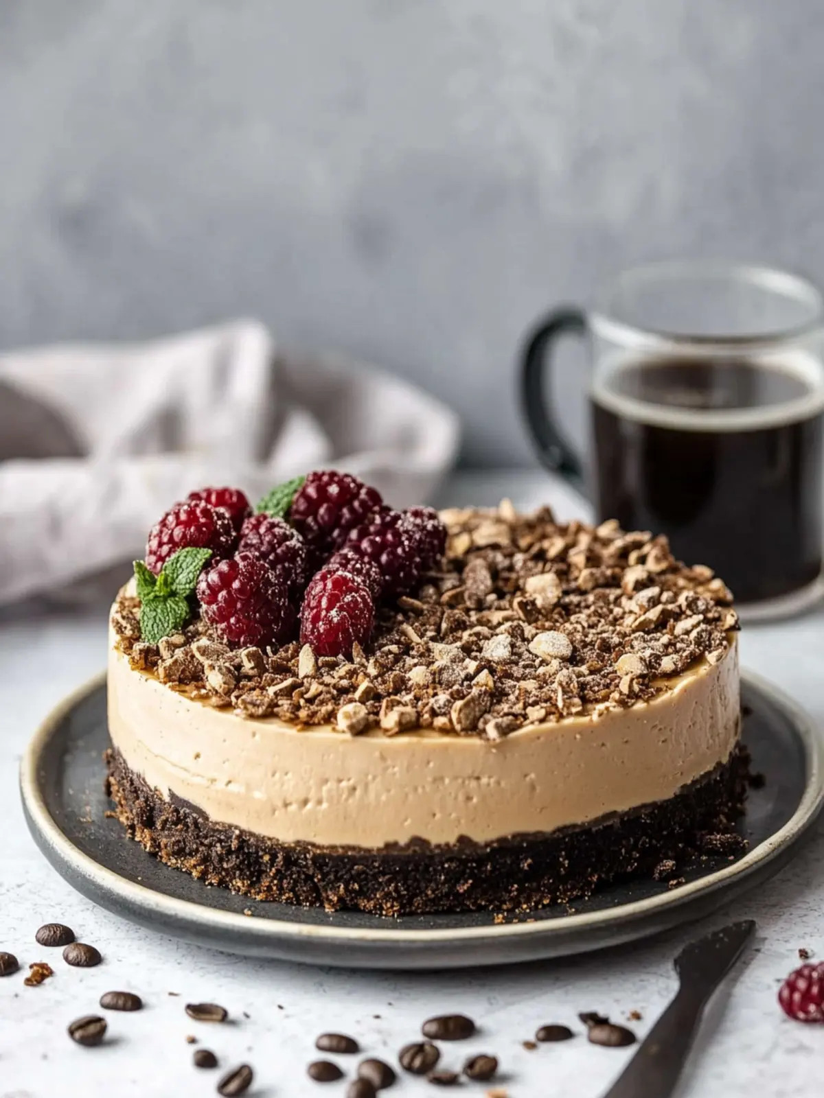 Delicious Coffee Cheesecake with Oreo Crust You’ll Love 3 Coffee Cheesecake