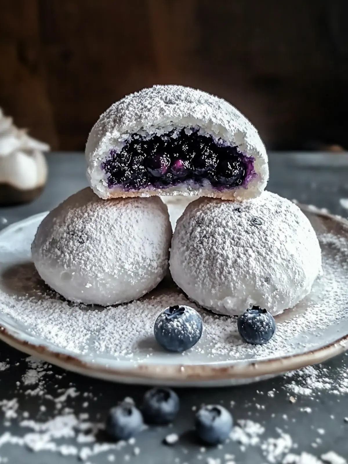 Blueberry-Filled Almond Snowball Cookies for Sweet Moments 4 Blueberry-Filled Almond Snowball Cookies