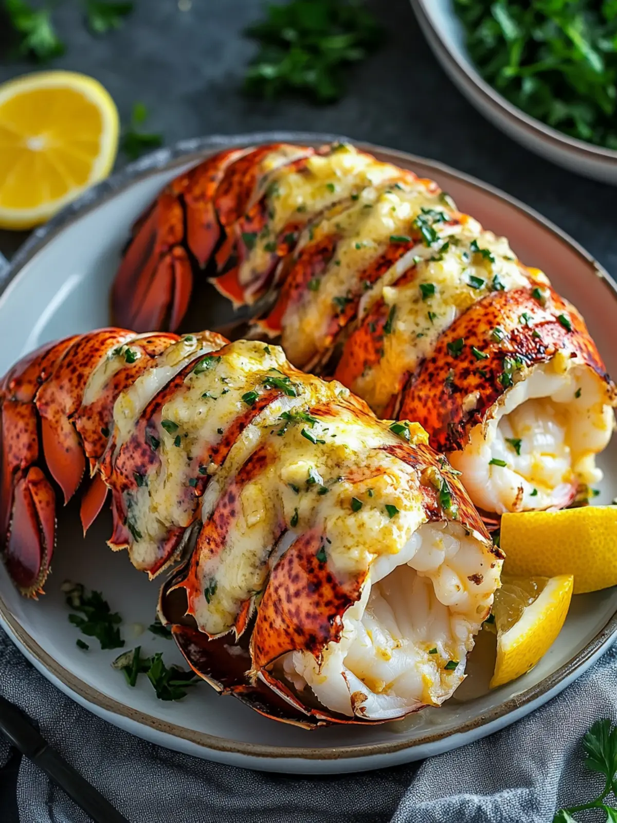 Savory Lobster Tail with Garlic Butter for a Gourmet Feast 3 Lobster Tail with Garlic Butter