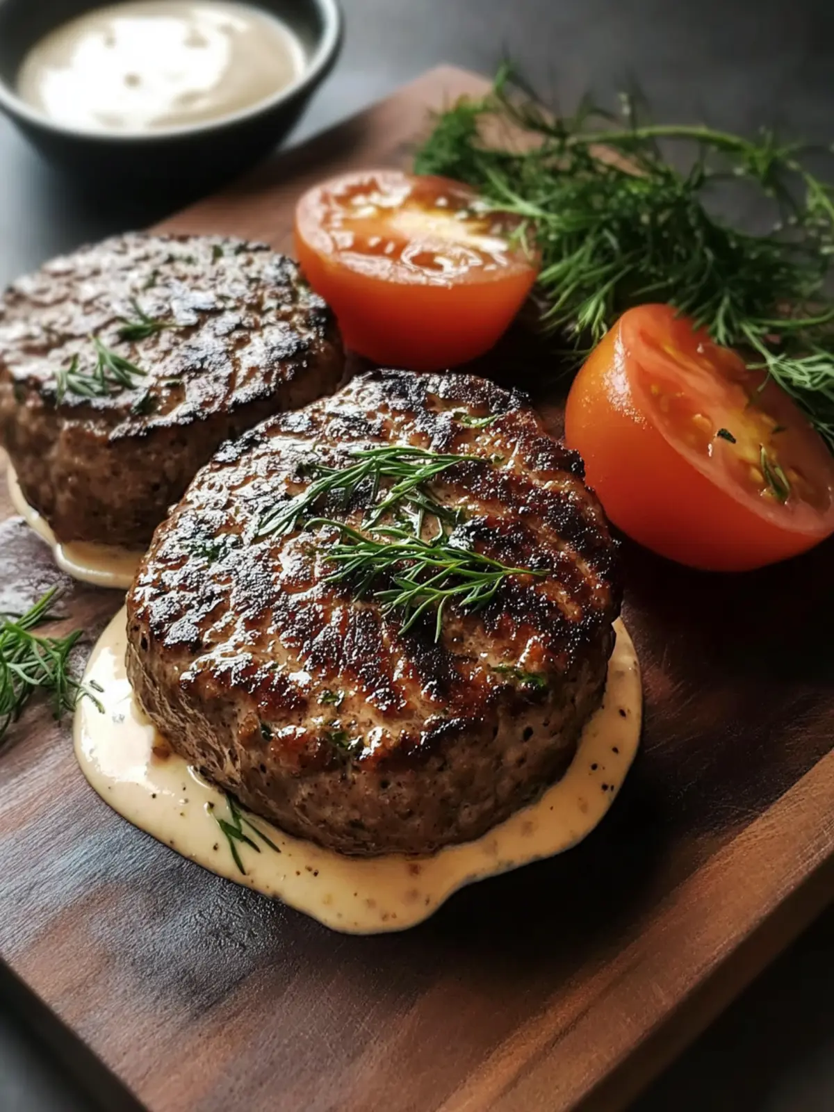 Hamburger Steaks in Creamy Dill Sauce – Comfort in 30 Minutes 3 Hamburger Steaks