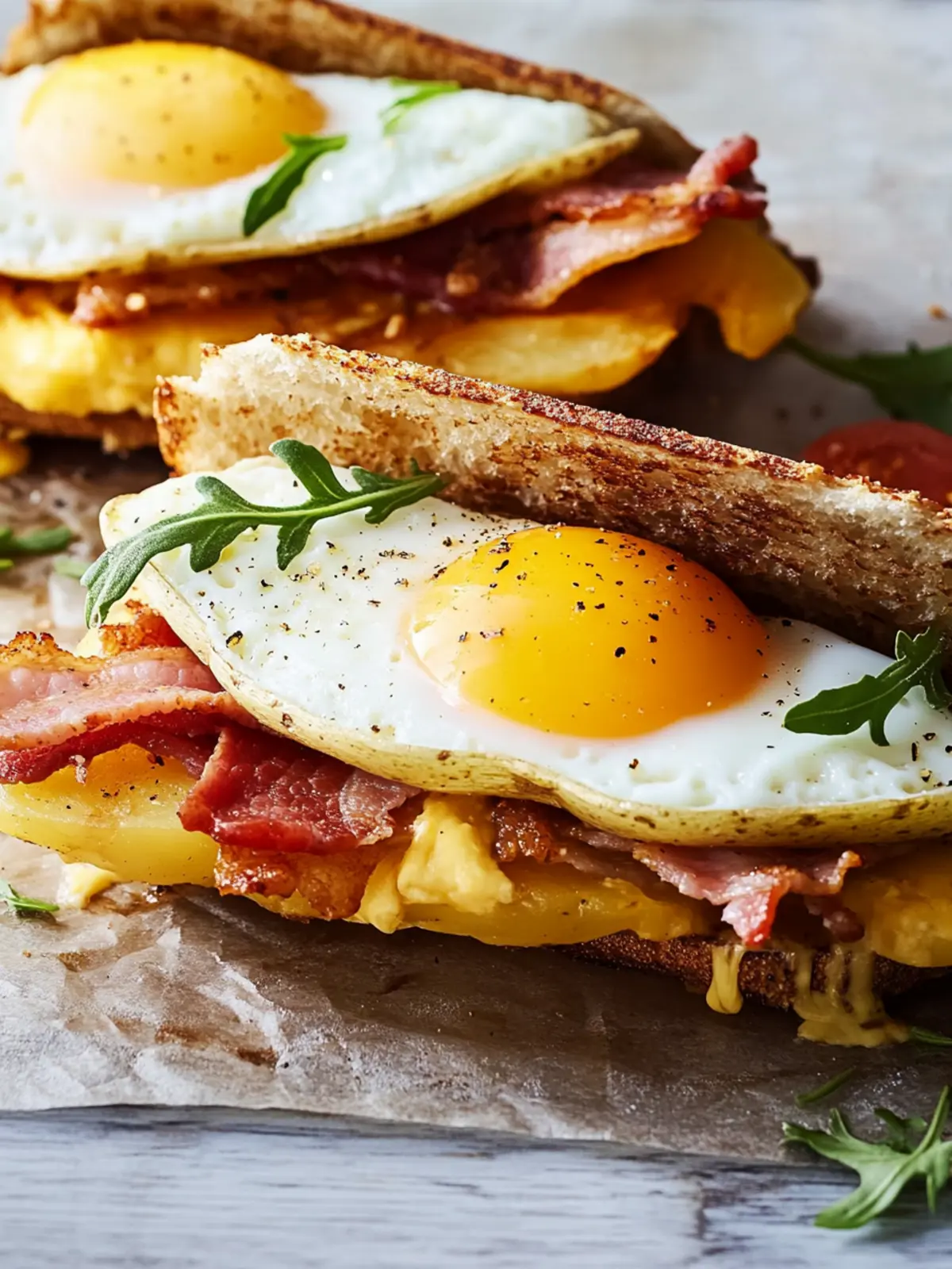 Crispy Potato, Bacon, Egg & Cheese Sandwiches You'll Crave 3 Crispy Potato, Bacon, Egg & Cheese Sandwiches