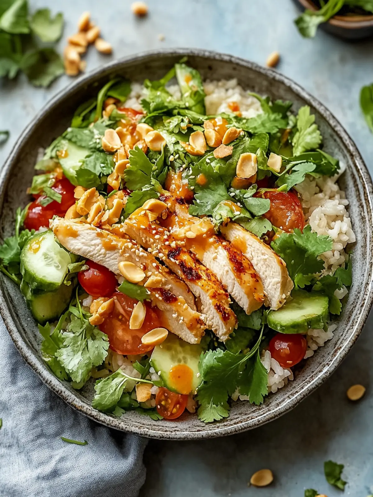 Chicken Crispy Rice Salad with Creamy Dressing in 20 Minutes 5 Chicken Crispy Rice Salad