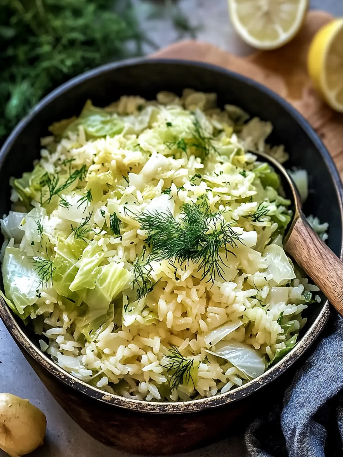 Vibrant Greek Rice with Cabbage: A One-Pot Vegan Delight 3 Greek Rice with Cabbage
