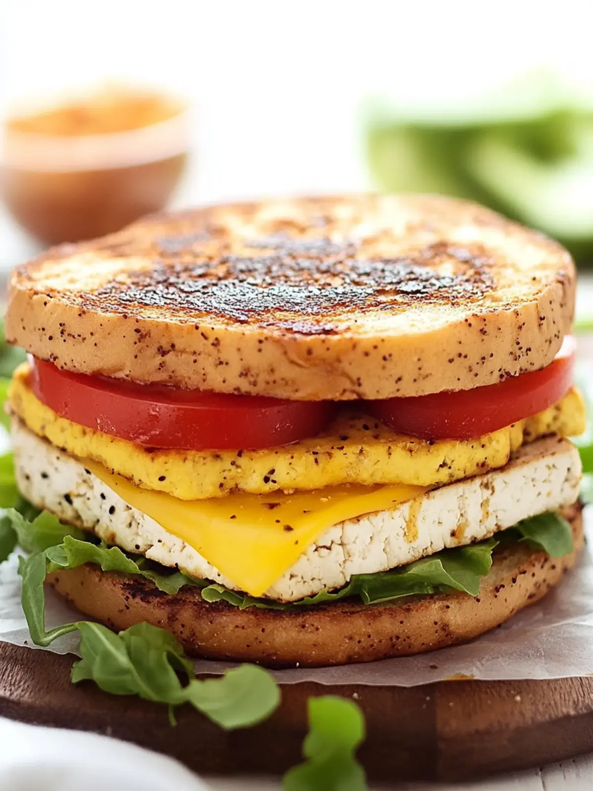 Savory Tofu Breakfast Sandwich to Energize Your Mornings 3 Tofu Breakfast Sandwich
