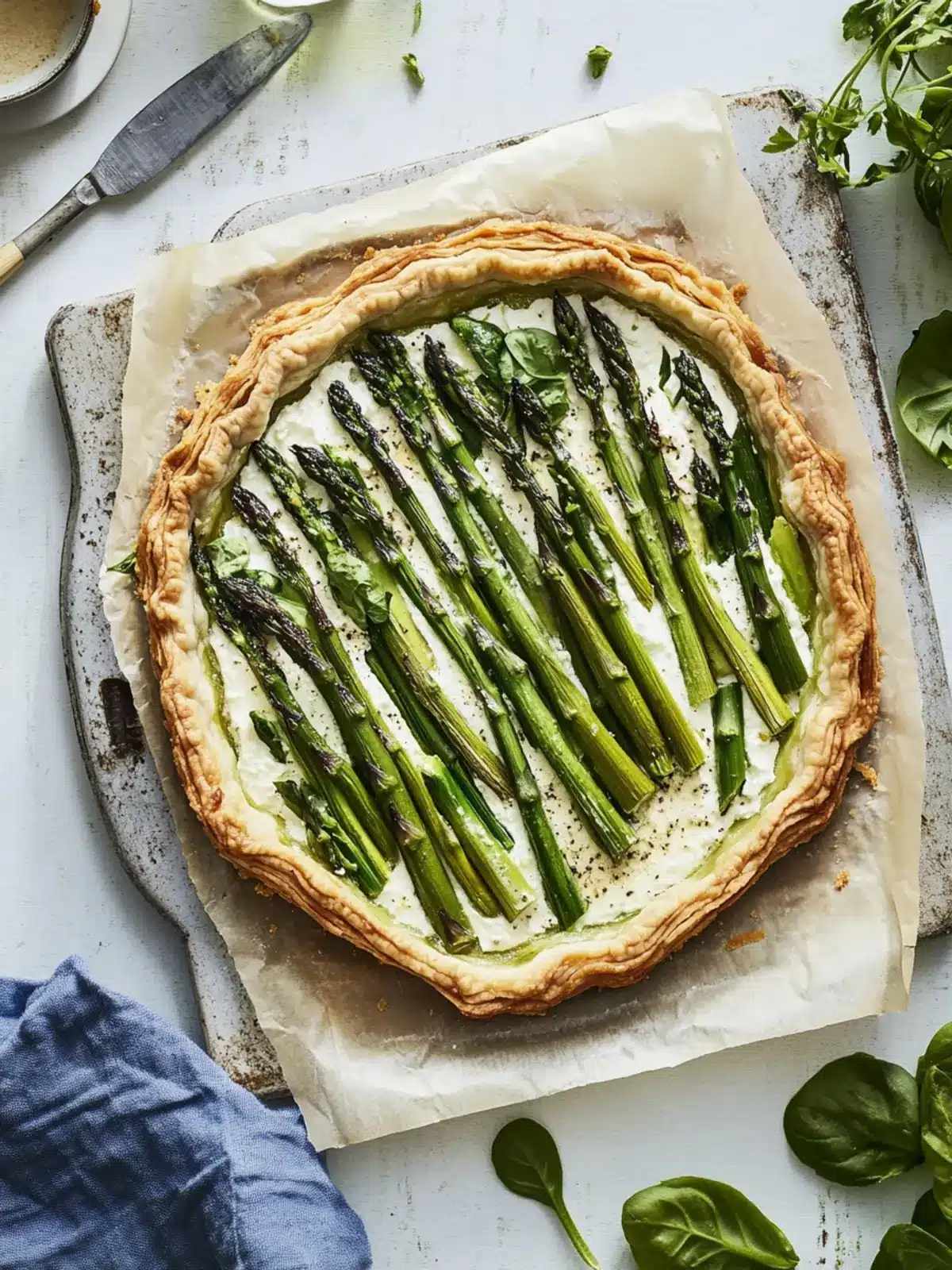 Savory Asparagus and Ricotta Tart for Effortless Elegance 2 Asparagus and Ricotta Tart