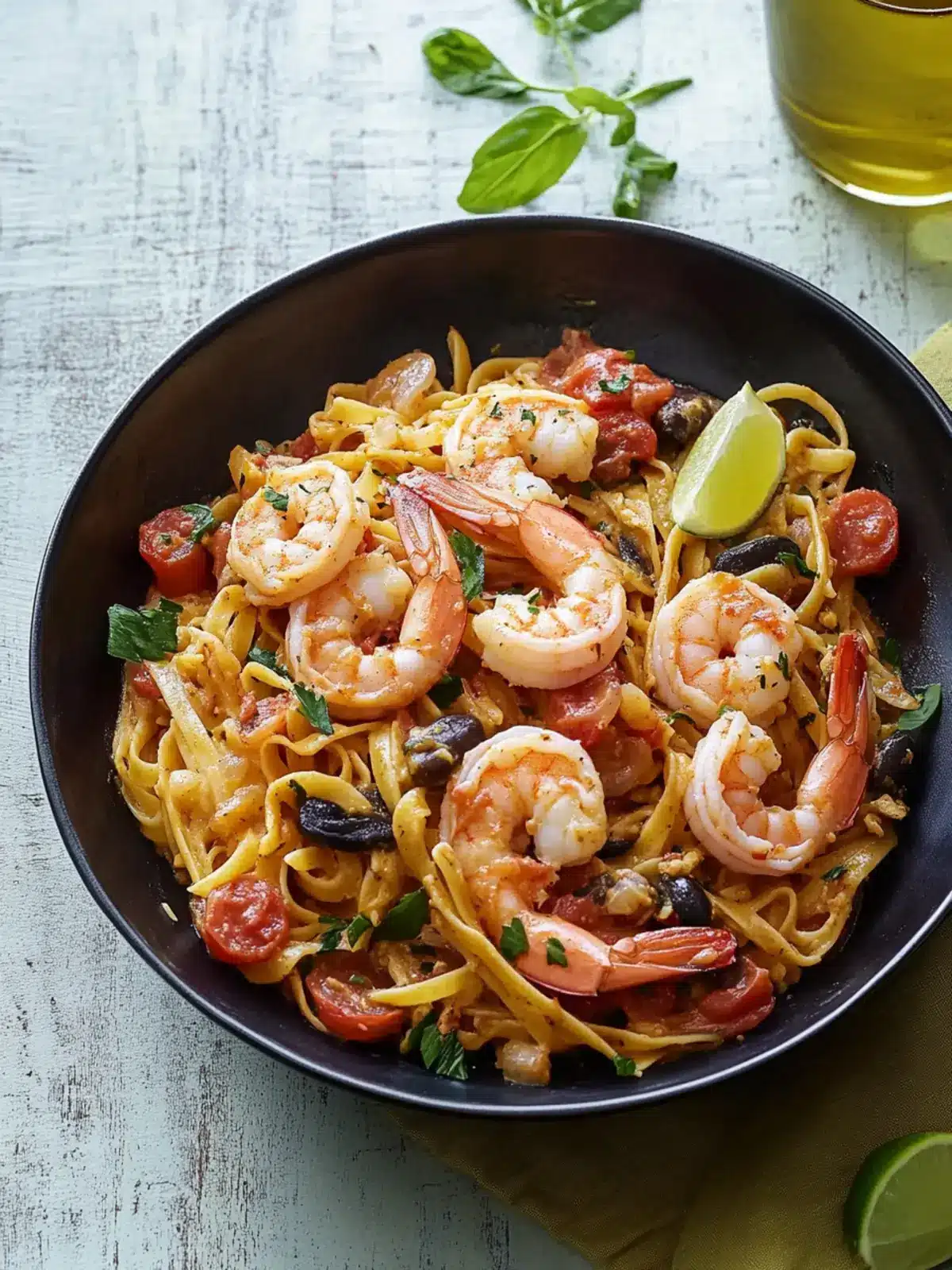 Savory Shrimp Linguine Puttanesca Ready in Just 20 Minutes 5 Shrimp Linguine Puttanesca