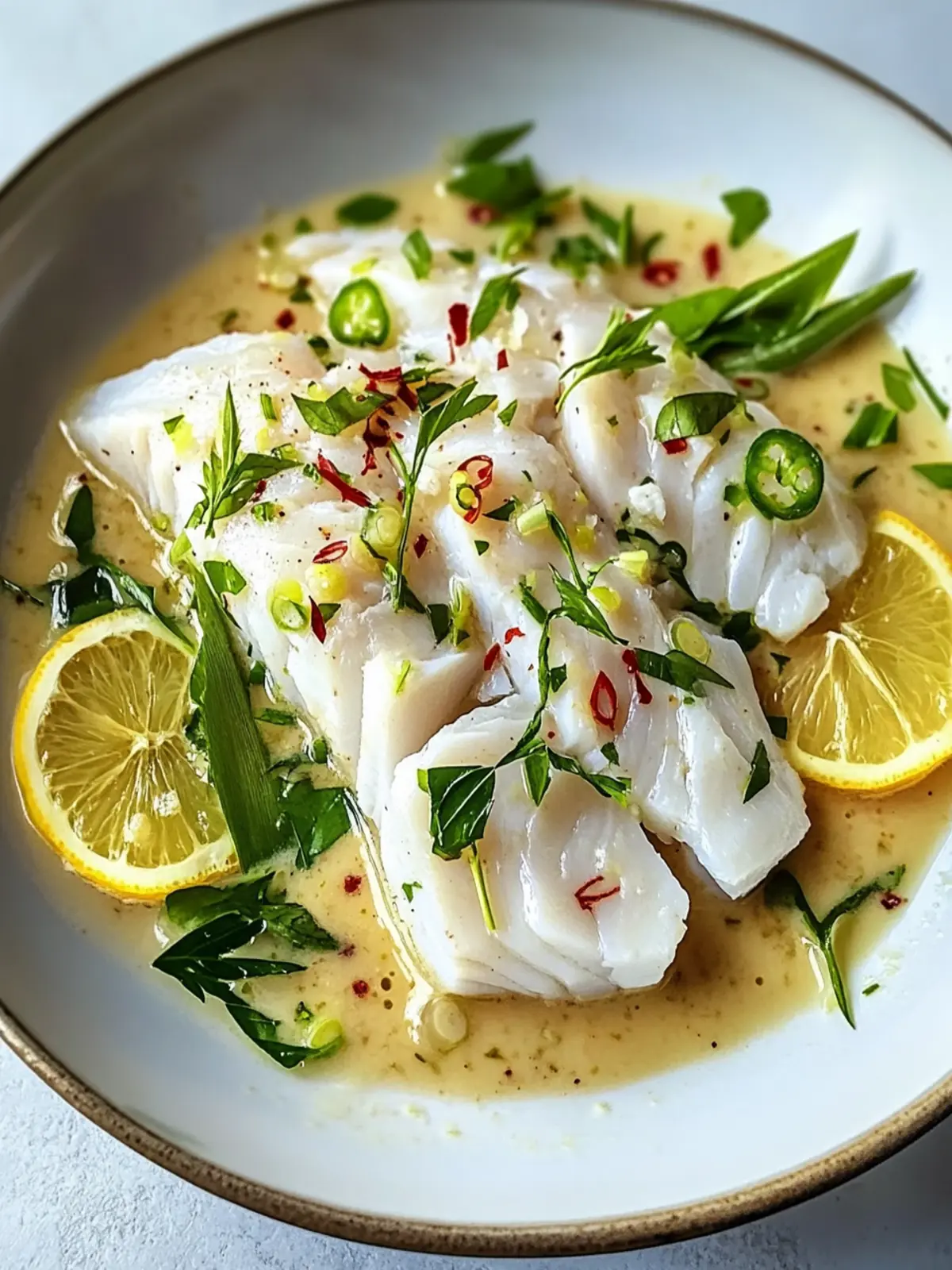 Coconut Lemongrass Poached Fish: Quick & Healthy Dinner Bliss 4 Coconut Lemongrass Poached Fish