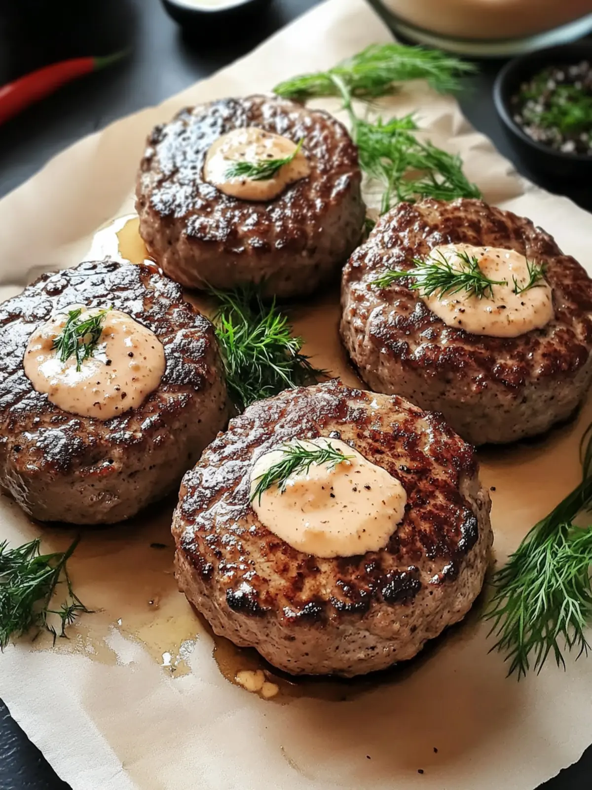 Hamburger Steaks in Creamy Dill Sauce – Comfort in 30 Minutes 5 Hamburger Steaks