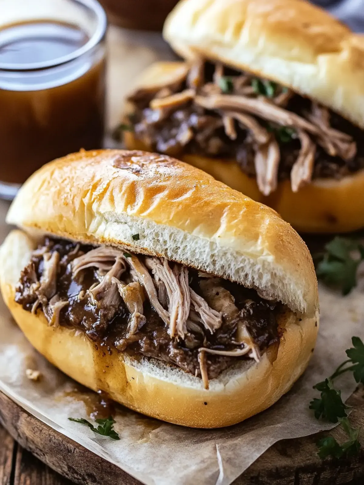 Savory Crockpot French Dip Sandwiches for Easy Comfort Food 2 Crockpot French Dip Sandwiches