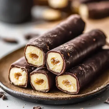 Delightful Chocolate Wafer Rolls with Creamy Peanut Butter Filling 9 chocolate wafer rolls