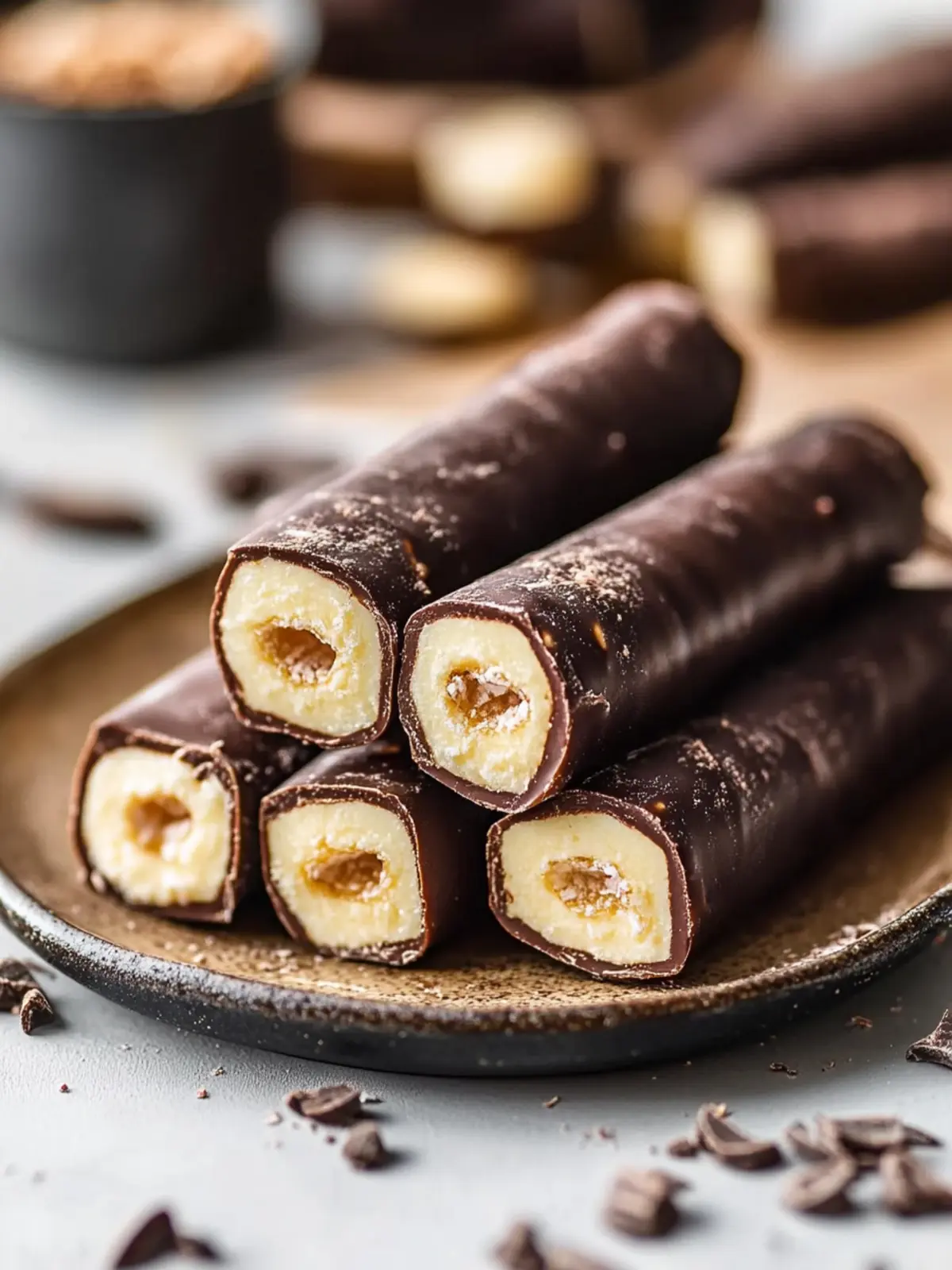 Delightful Chocolate Wafer Rolls with Creamy Peanut Butter Filling 5 chocolate wafer rolls