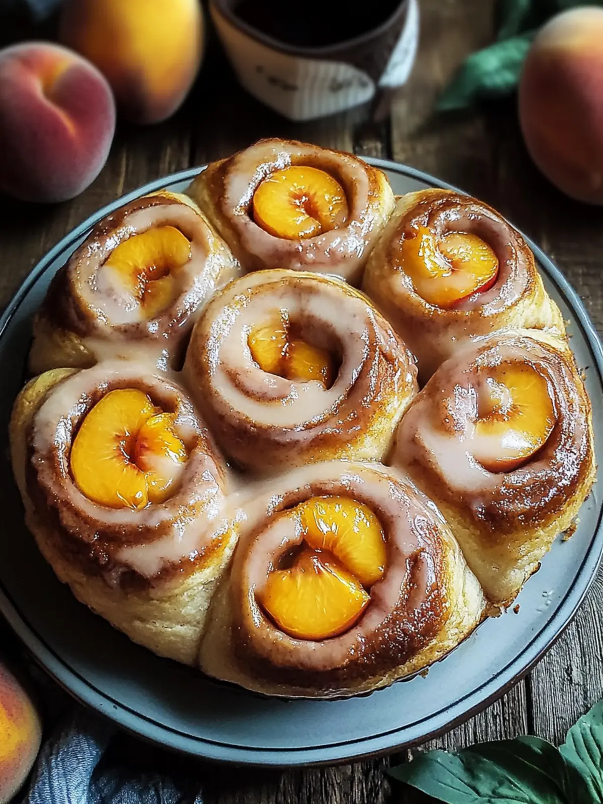 Peach Pie Cinnamon Rolls: Your New Favorite Morning Treat 3 Peach Pie Cinnamon Rolls