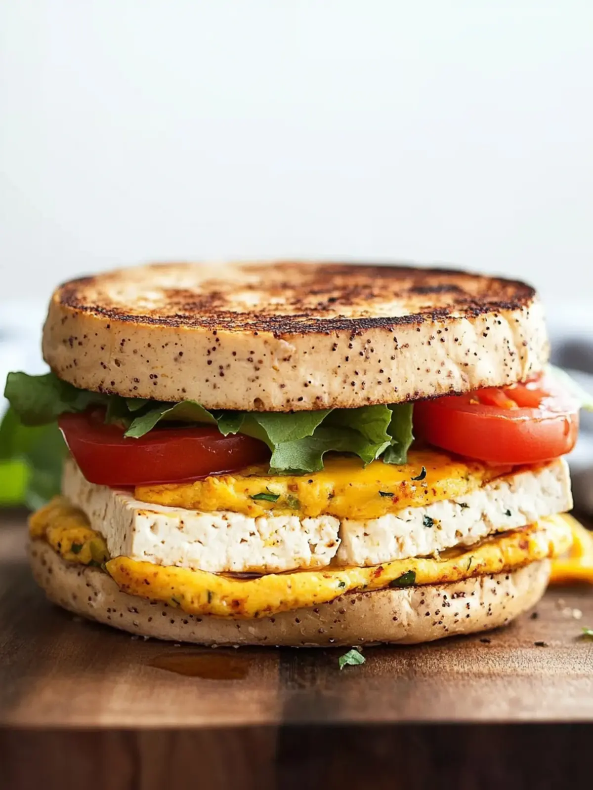 Savory Tofu Breakfast Sandwich to Energize Your Mornings 4 Tofu Breakfast Sandwich