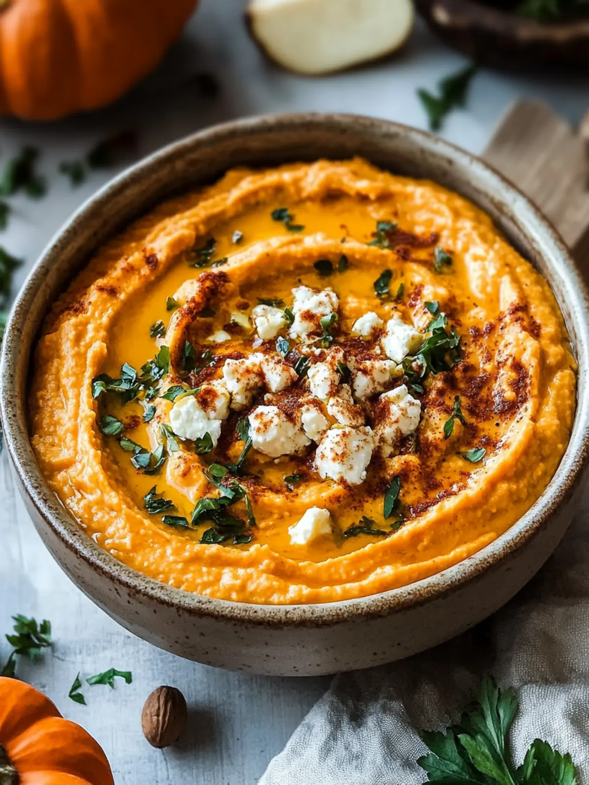 Creamy Pumpkin Whipped Feta Dip That's Perfect for Fall Parties 2 Pumpkin Whipped Feta Dip