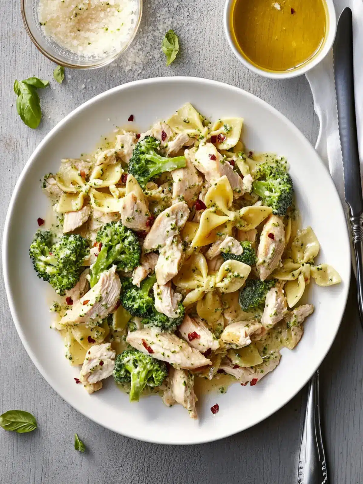 Creamy Chicken-and-Broccoli Pesto Bow Ties for Weeknight Wins 4 Creamy Chicken-and-Broccoli Pesto Bow Ties